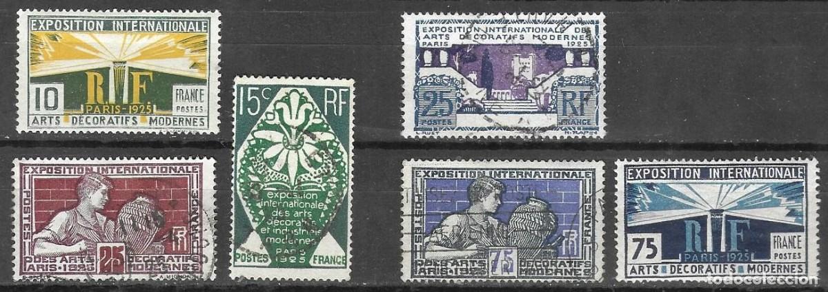 Sellos: SELLOS USADOS DE FRANCIA 1924, YT 210/ 15