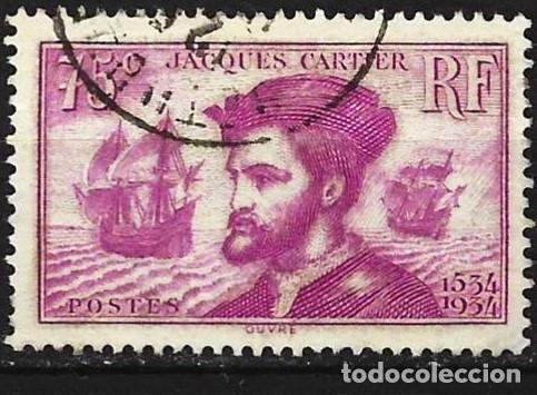 Sellos: Francia 1934 - Mi 292 - YT 296 - Jacques Cartier
