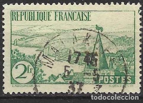 Sellos: Francia 1935 - Mi 296 - YT 301 - R&iacute;o en Breta&ntilde;a