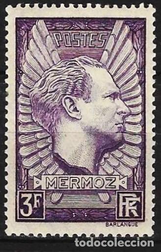 Sellos: Francia 1937 - Mi 344a - YT 338a - Jean Mermoz - MNH**