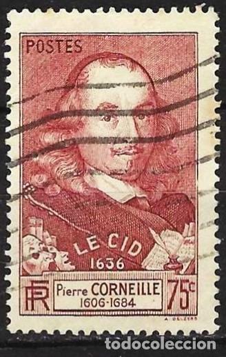 Sellos: Francia 1937 - Mi 341 - YT 335 - El escritor, Pierre Corneille