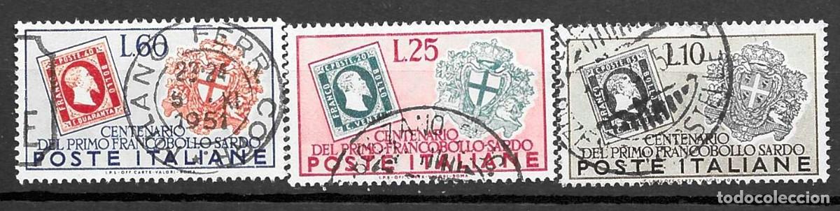 Sellos: FRANCIA1951- USADOS -CENTENARIO DEL SELLO DE CERDE&Ntilde;A