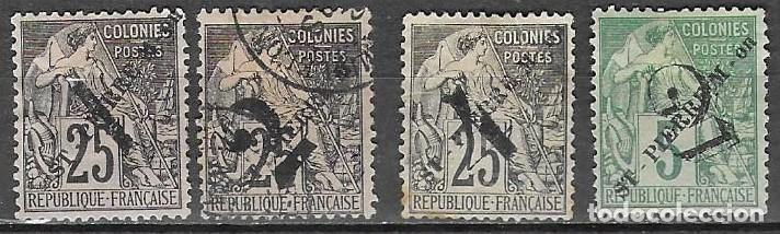 Sellos: SELLOS USADOS DE SPM 1892, YT 35/ 47 + 49