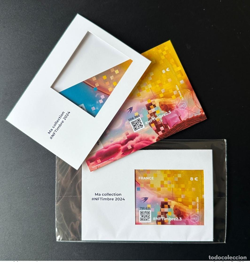 Sellos: Adhesivo France 2024 YT No. 4 NFTStampbre2.3 nuevo** en bl&iacute;ster x1