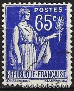 Sellos: Francia 1937 - Mi 368 - YT 365 - Tipo &rdquo; Paz &rdquo;