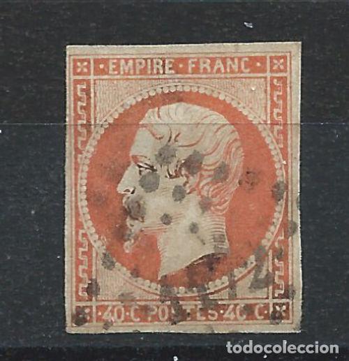 Sellos: France N&deg;16 Obl (FU) 1853 - Napol&eacute;on III N. D - ter