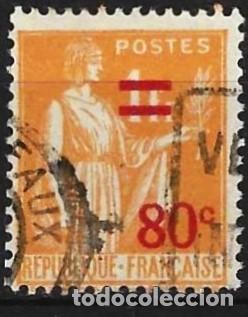 Sellos: Francia 1937 - Mi 371 - YT 359 - Tipo &rdquo; Paz &rdquo;