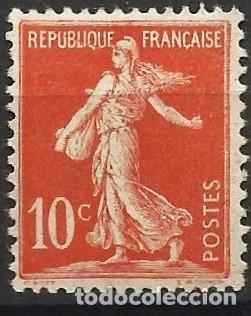 Sellos: Francia 1906 - Mi 114 - YT 134 - Sembradora - MH*