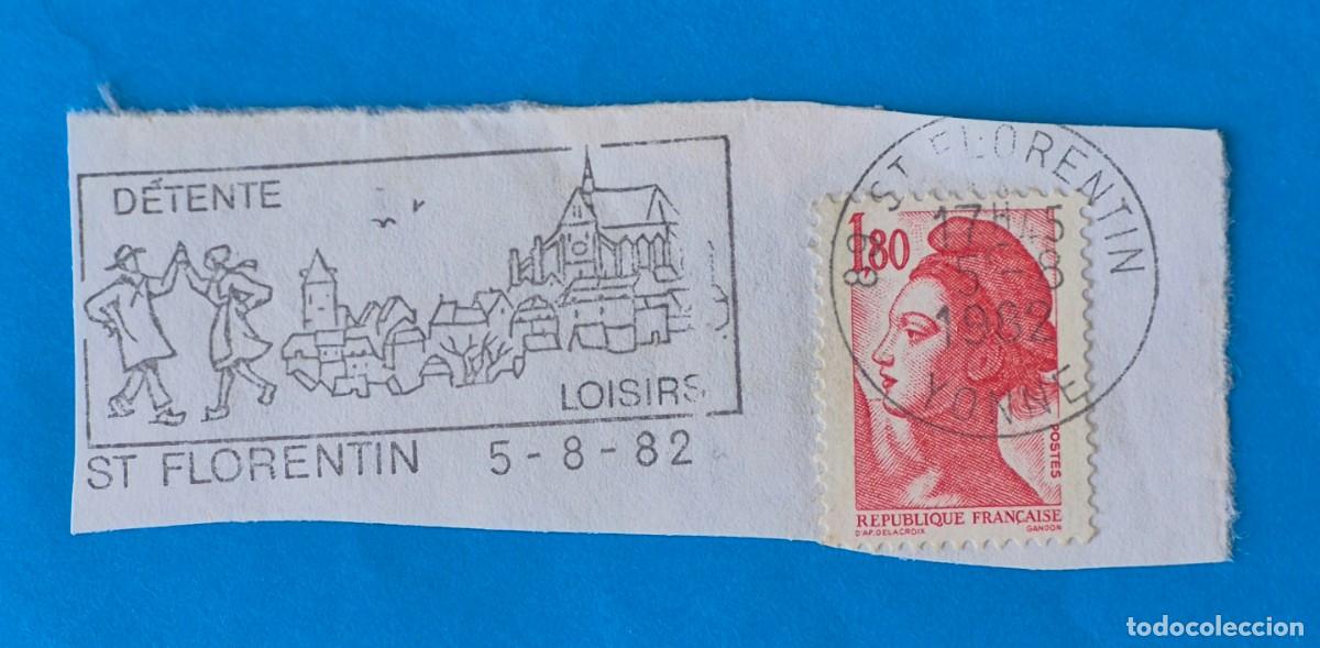 Sellos: MATASELLOS RODILLO-D&Eacute;TENTE LOISIRIS (SAINT FLORENTIN FRANCE 1982) -LIBERTE DE DELACROIX YVERT 2220