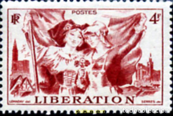 Sellos: 120935 MNH FRANCIA 1945 LIBERACION DE LA ALSACE Y DE LA LORRAINE