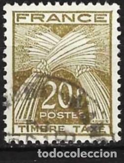 Sellos: Francia 1947 - Mi P 90 - YT T 87 - Sello de tasa