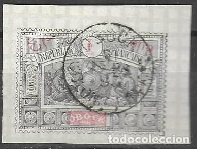 Sellos: SELLO USADO DE OBOCK 1894, YT 47