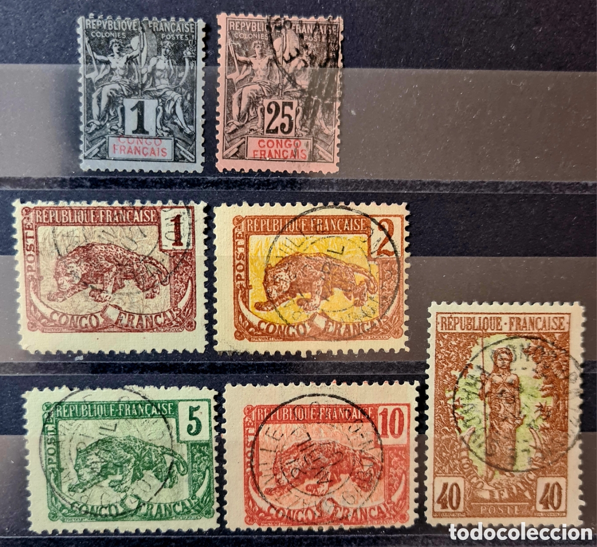 Sellos: Sellos del Congo Franc&eacute;s - Foto 1