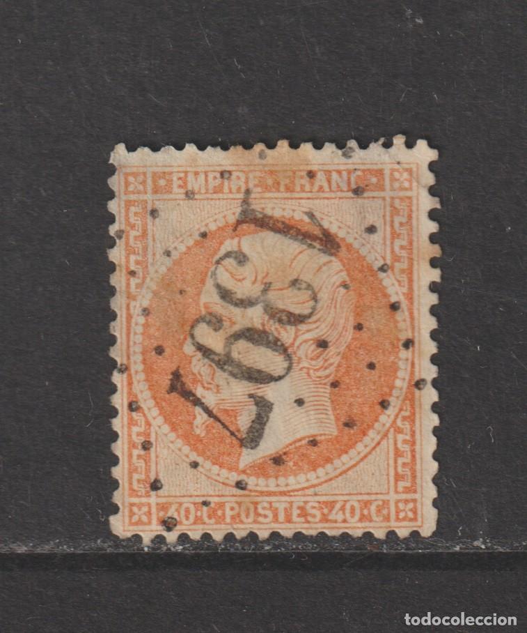 Sellos: France 1862 - Yvert 23 oblitere