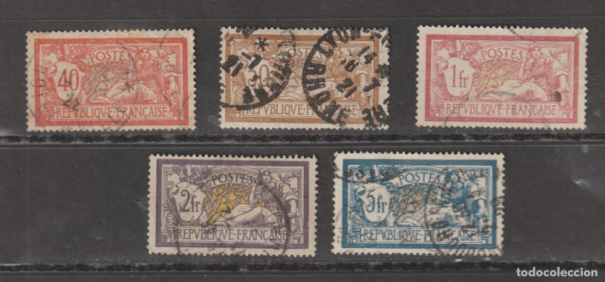 Sellos: France 1900 - Yvert 119/123 oblitere