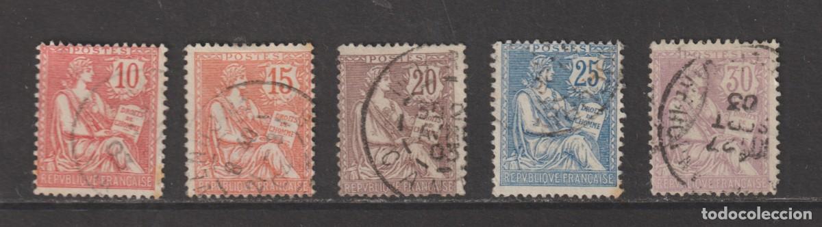 Sellos: France 1902 - Yvert 124/128 oblitere