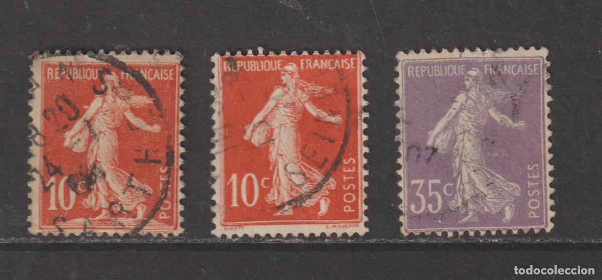 Sellos: France 1906 - Yvert 134/136 oblitere