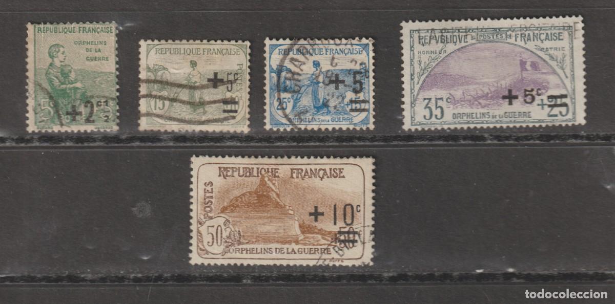 Sellos: France 1921-22 - Yvert 158/161 oblitere