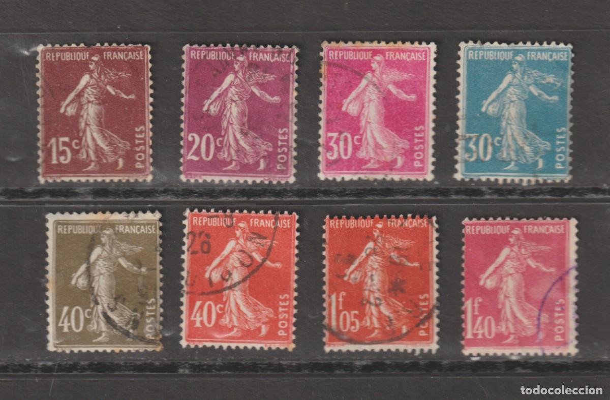 Sellos: France 1924-26 - Yvert 189/196 oblitere