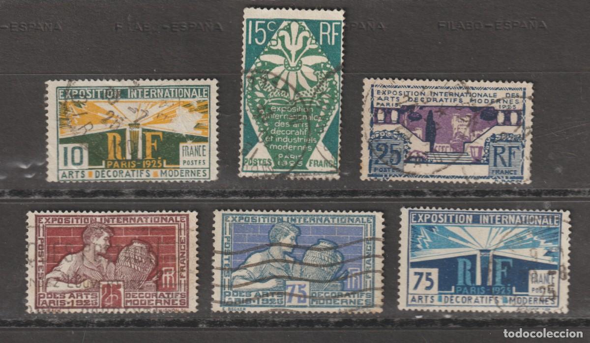 Sellos: France 1924-25 - Yvert 210/215 oblitere