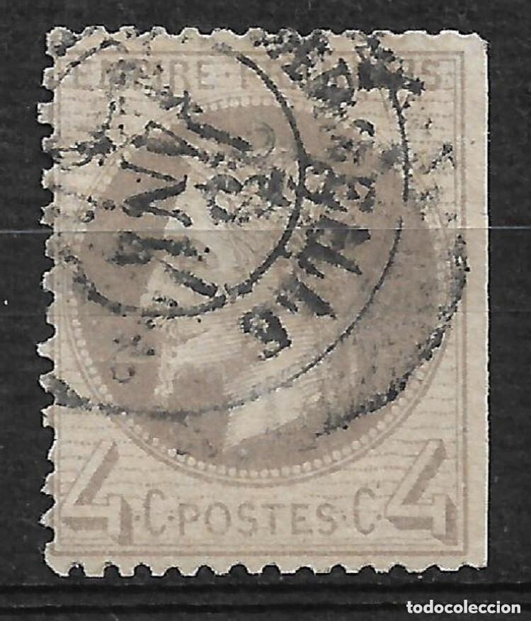 Sellos: Francia 1863 Scott 31 usado Marsella 53&euro; - 18-2