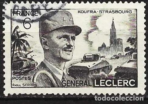 Sellos: Francia 1948 - Mi 826 - YT 815 - General Leclerc