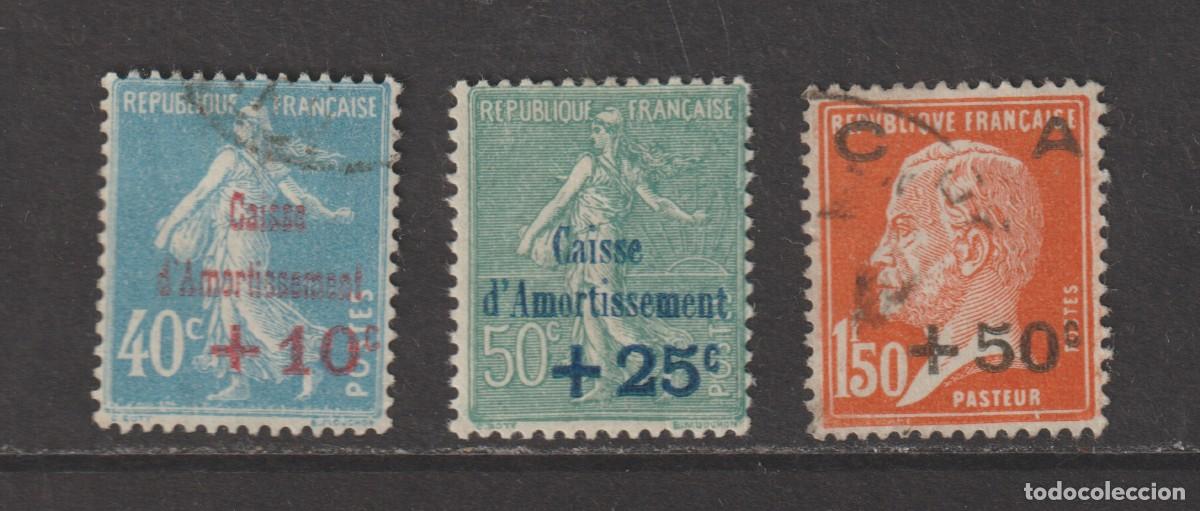 Sellos: France 1927 - Yvert 246/248 oblitere