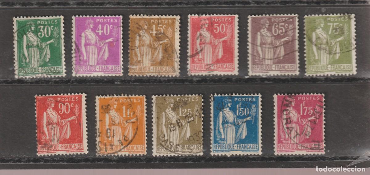 Sellos: France 1932-33 - Yvert 280/289 oblitere