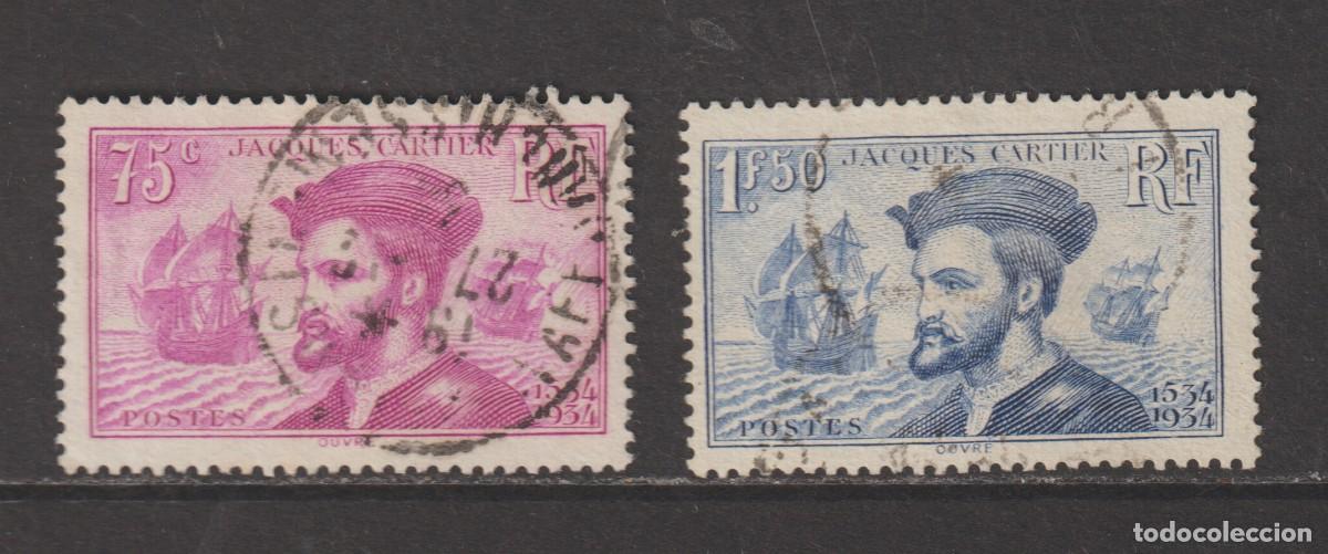 Sellos: France 1934 - Yvert 296/297 oblitere
