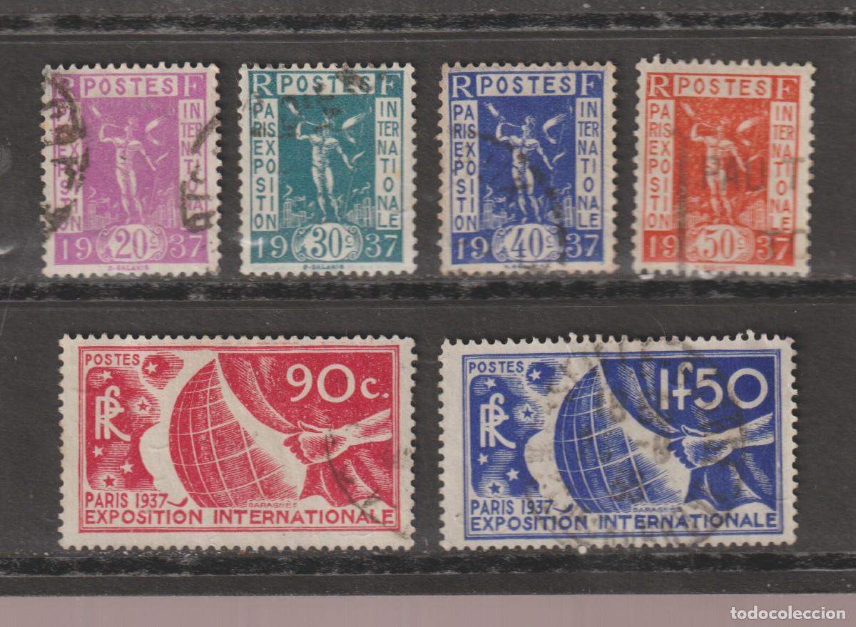 Sellos: France 1936 - Yvert 322/327 oblitere