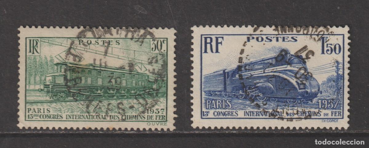 Sellos: France 1937 - Yvert 339/340 oblitere