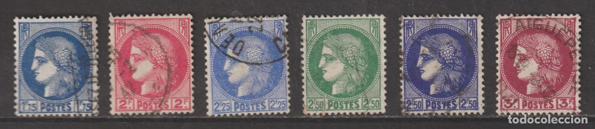 Sellos: France 1938-41 - Yvert 372/376 oblitere