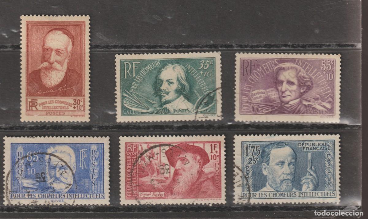 Sellos: France 1938 - Yvert 380/385 oblitere