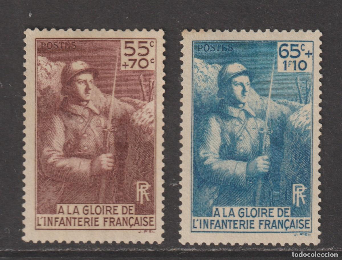 Sellos: France 1938 - Yvert 386/387 oblitere