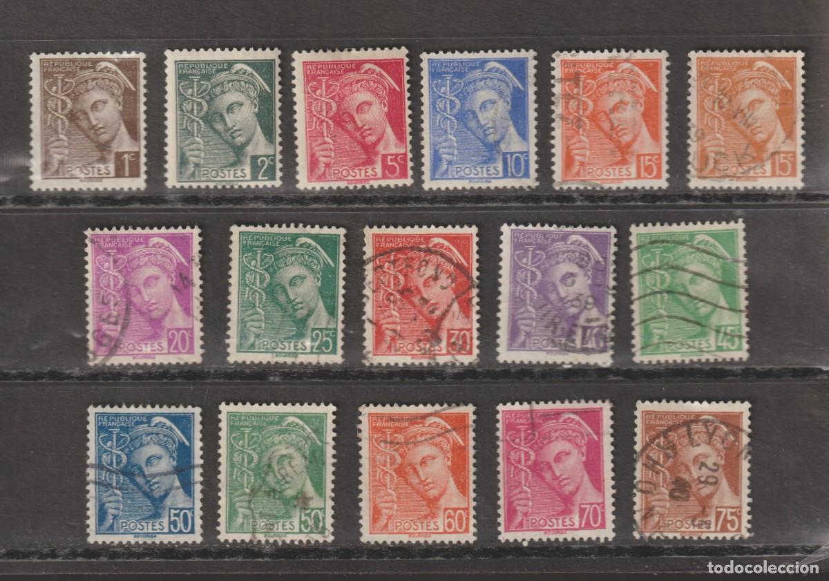 Sellos: France 1938-41 - Yvert 404/416a oblitere