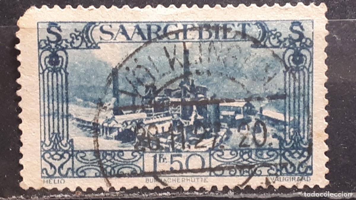 Sellos: SARRE. FRANC&Eacute;S A&ntilde;o 1927 &deg;. Yvert 117