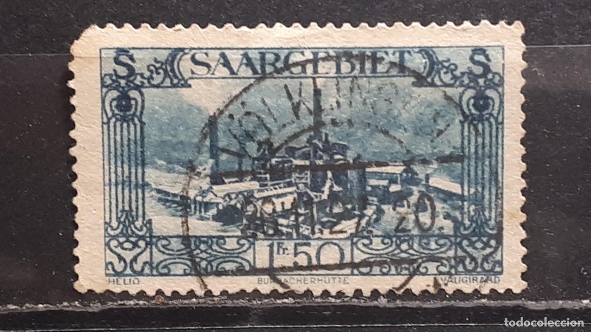 Sellos: SARRE. FRANC&Eacute;S A&ntilde;o 1927 &deg;. Yvert 117