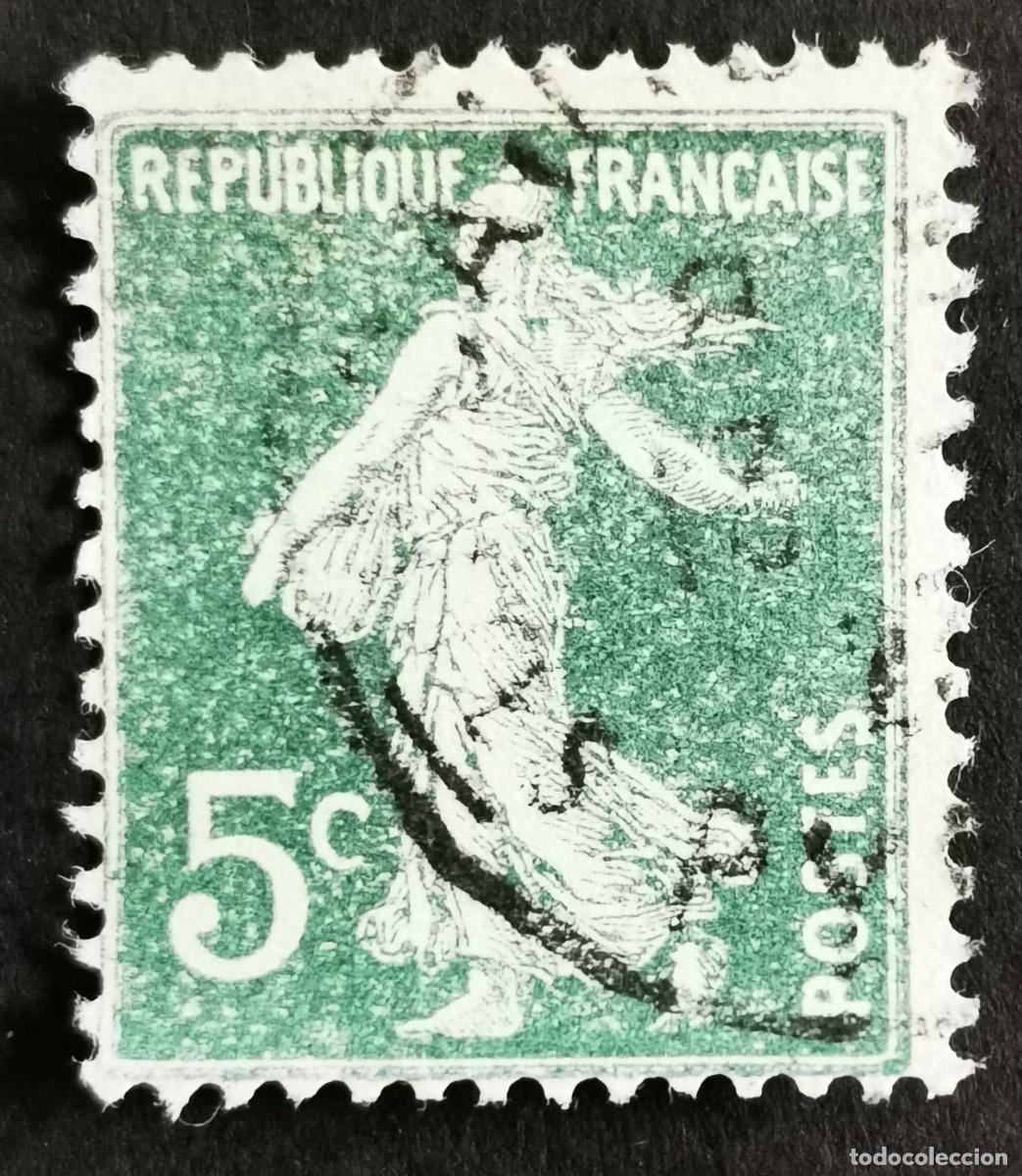 Sellos: Sello Francia 1903, Sembradora sin suelo de fondo completo, 5 c Michel: FR 116x