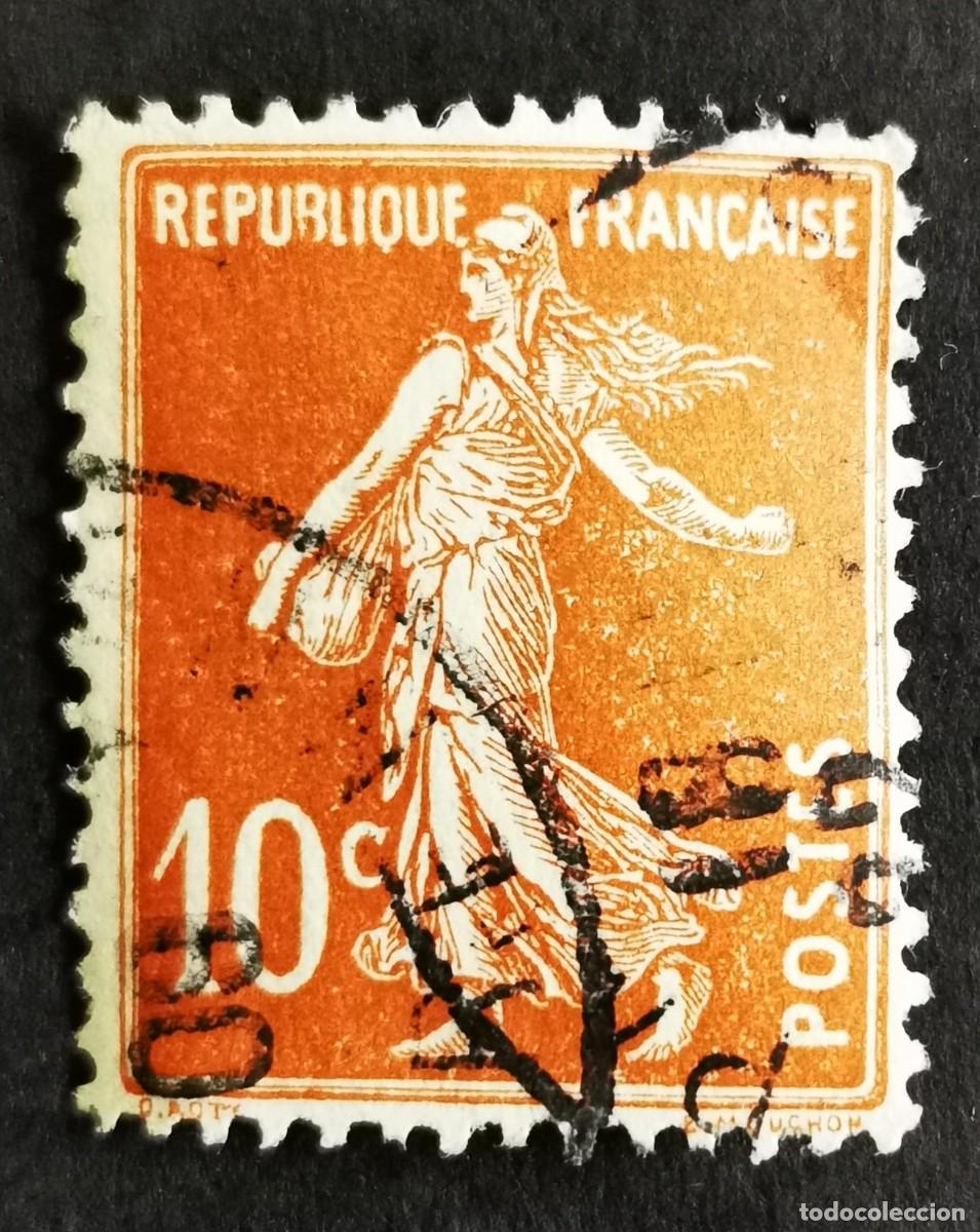 Sellos: Sello Francia 1906, Sembradora , 10 c Michel: FR 117axI
