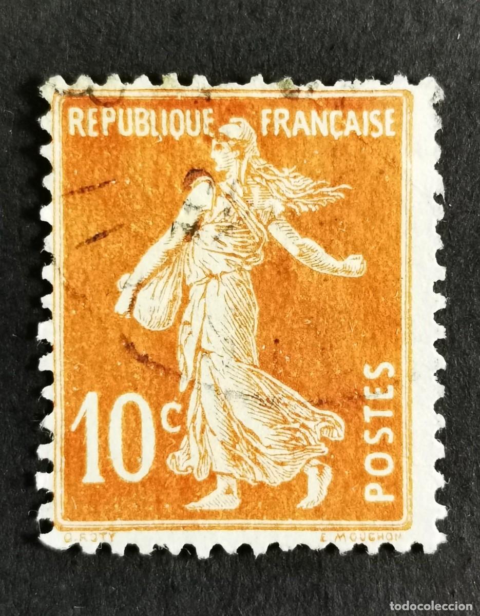 Sellos: Sello Francia 1906, Sembradora , 10 c Michel: FR 117axI