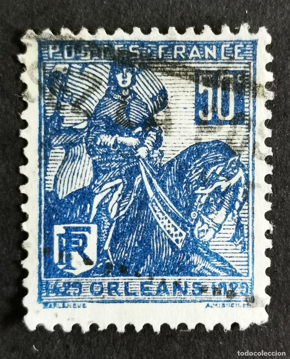 Sellos: Sello Francia 1929, 500&ordm; aniversario del socorro de Orleans, 50 c Michel: 237