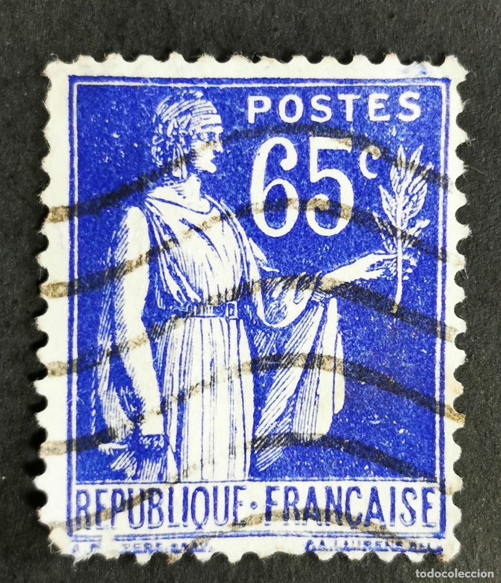 Sellos: Sello Francia 1937, Tipo Paz, 1 F Michel: 368