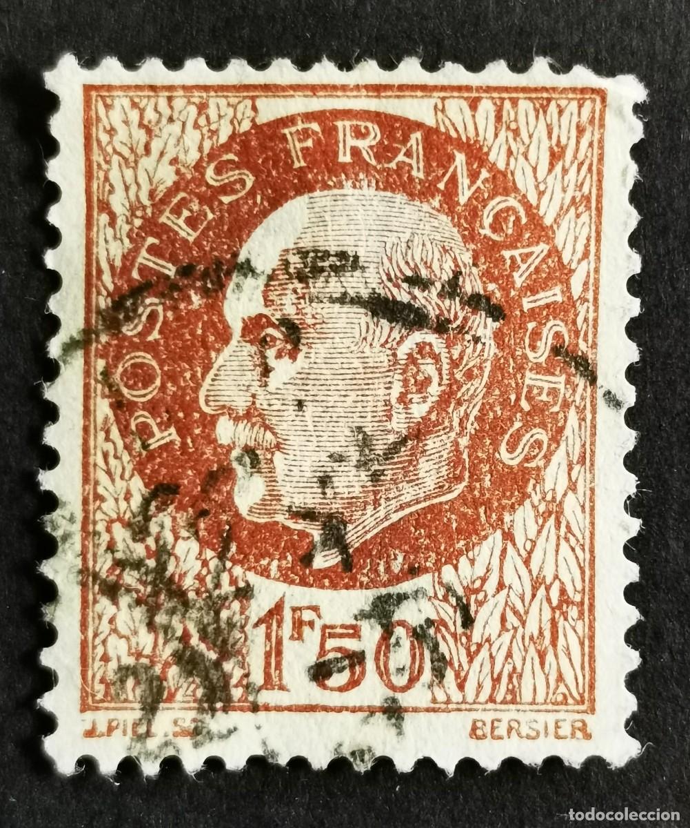Sellos: Sello Francia 1942, Mariscal Philippe P&eacute;tain (1856-1951) 1,50 F Michel: 524