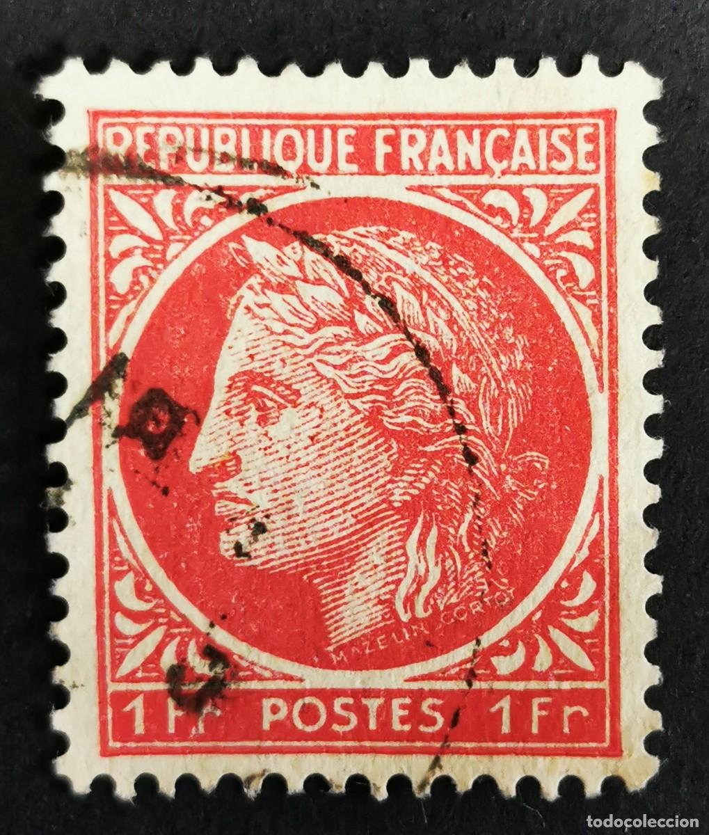 Sellos: Sello Francia 1945, Ceres Mazelin, 1 F Michel: 681