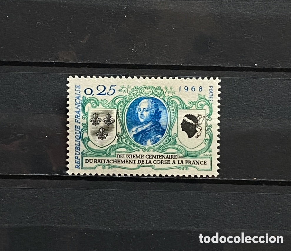 Sellos: Sellos, nuevo, de Francia 1968 Yvert 1572 Personajes Escudos Her&aacute;ldica