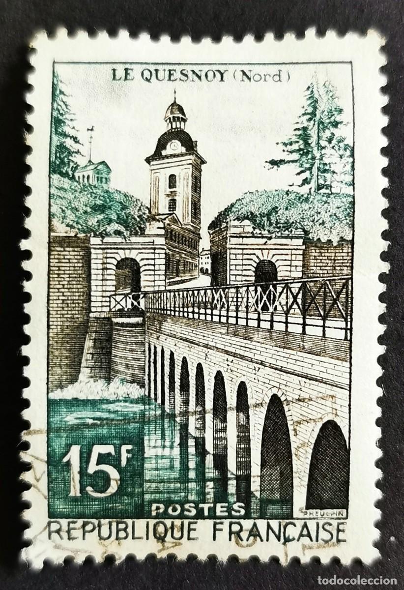 Sellos: Sello Francia 1957, Le Quesnoy, 15 F Michel: 1145