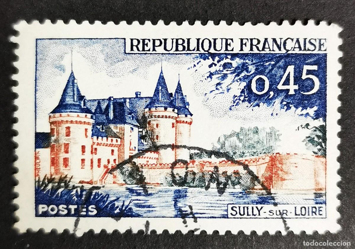 Sellos: Sello Francia 1961, Publicidad tur&iacute;stica Sully-sur-Loire, 0,45 F Michel: 1367