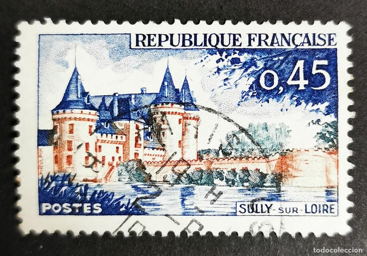 Sellos: Sello Francia 1961, Publicidad tur&iacute;stica Sully-sur-Loire, 0,45 F Michel: 1367