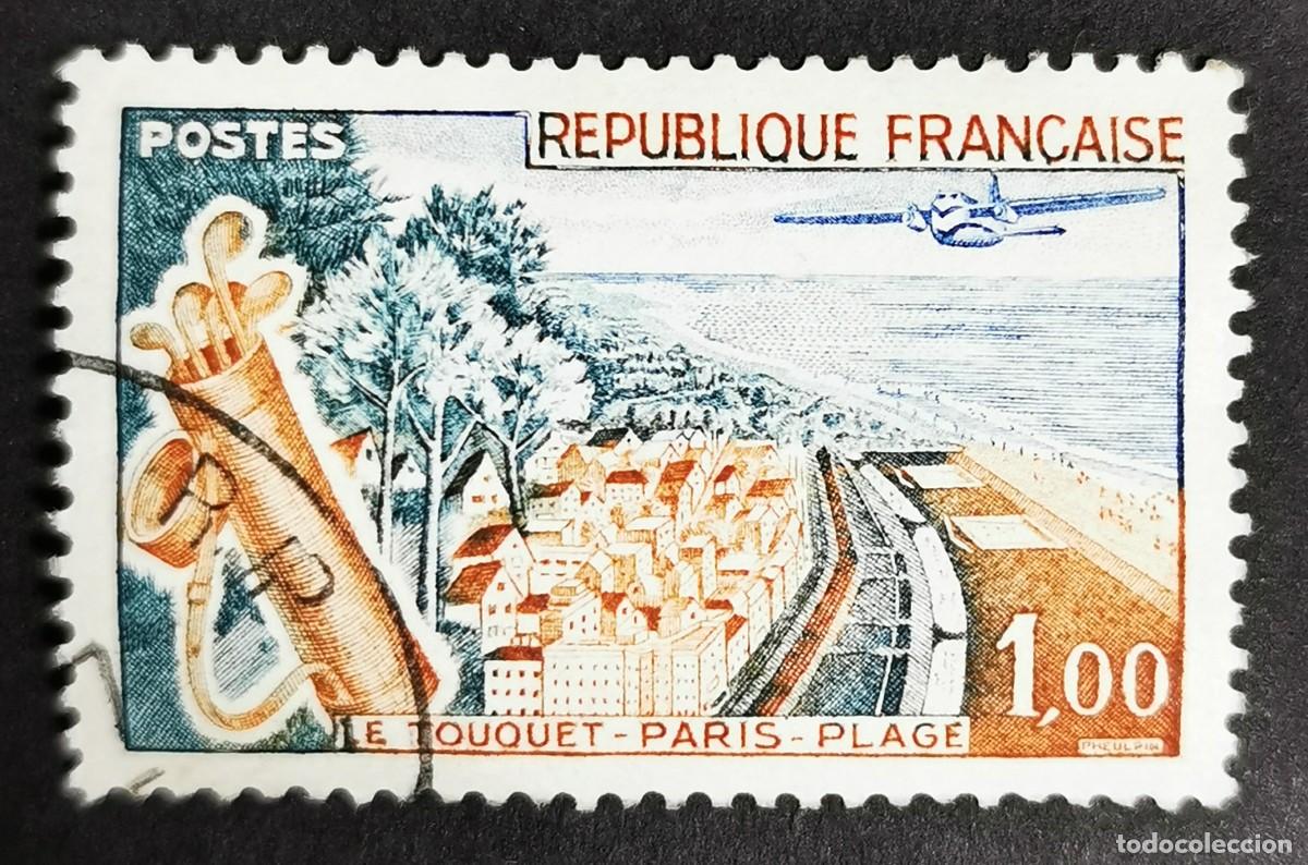 Sellos: Sello Francia 1962, Publicidad tur&iacute;stica &rdquo;Le Touquet Paris-Plage, 1 F Michel: 1408
