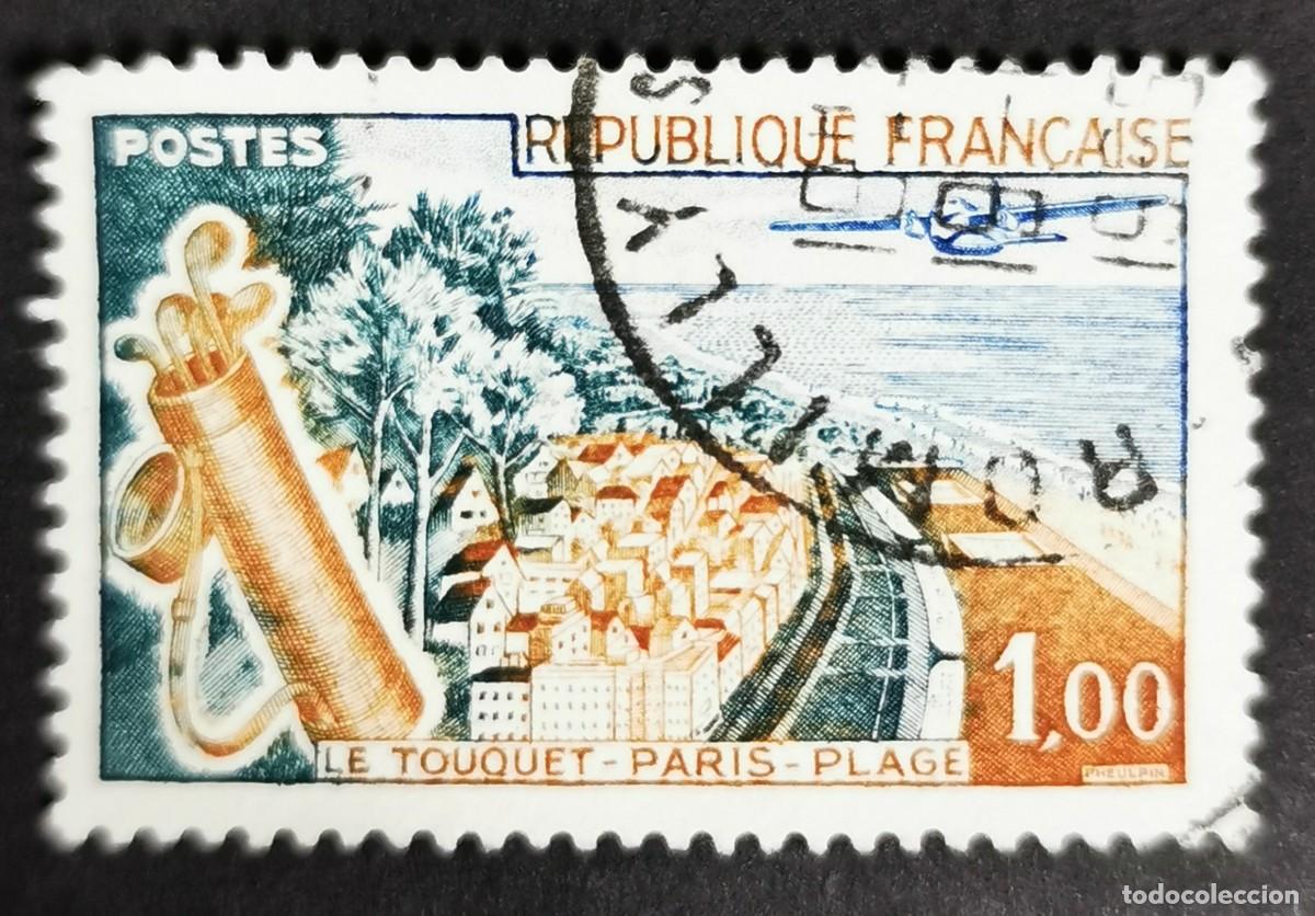 Sellos: Sello Francia 1962, Publicidad tur&iacute;stica &rdquo;Le Touquet Paris-Plage, 1 F Michel: 1408